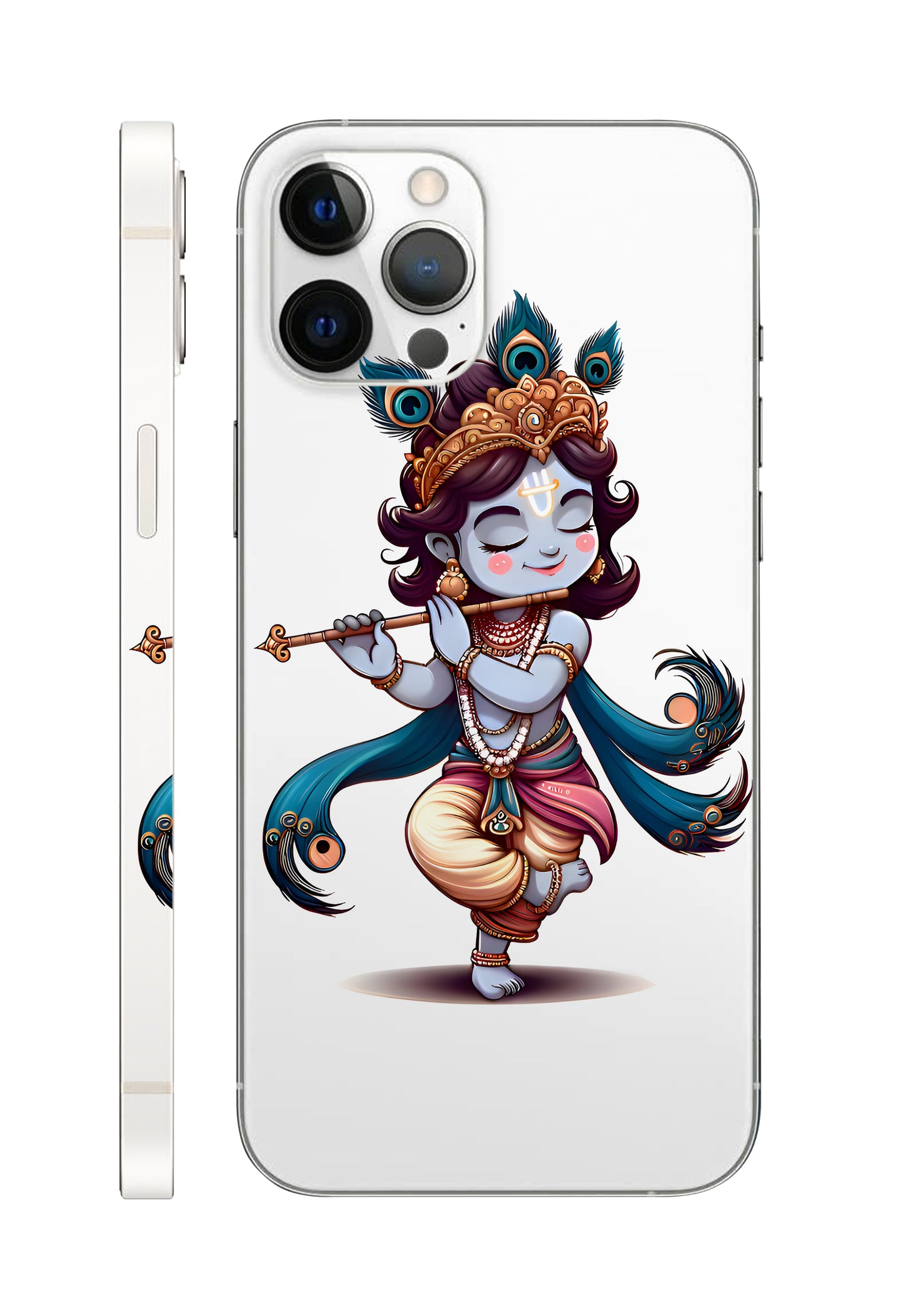 Krishna God Mobile Embossed 3M Premium Skin