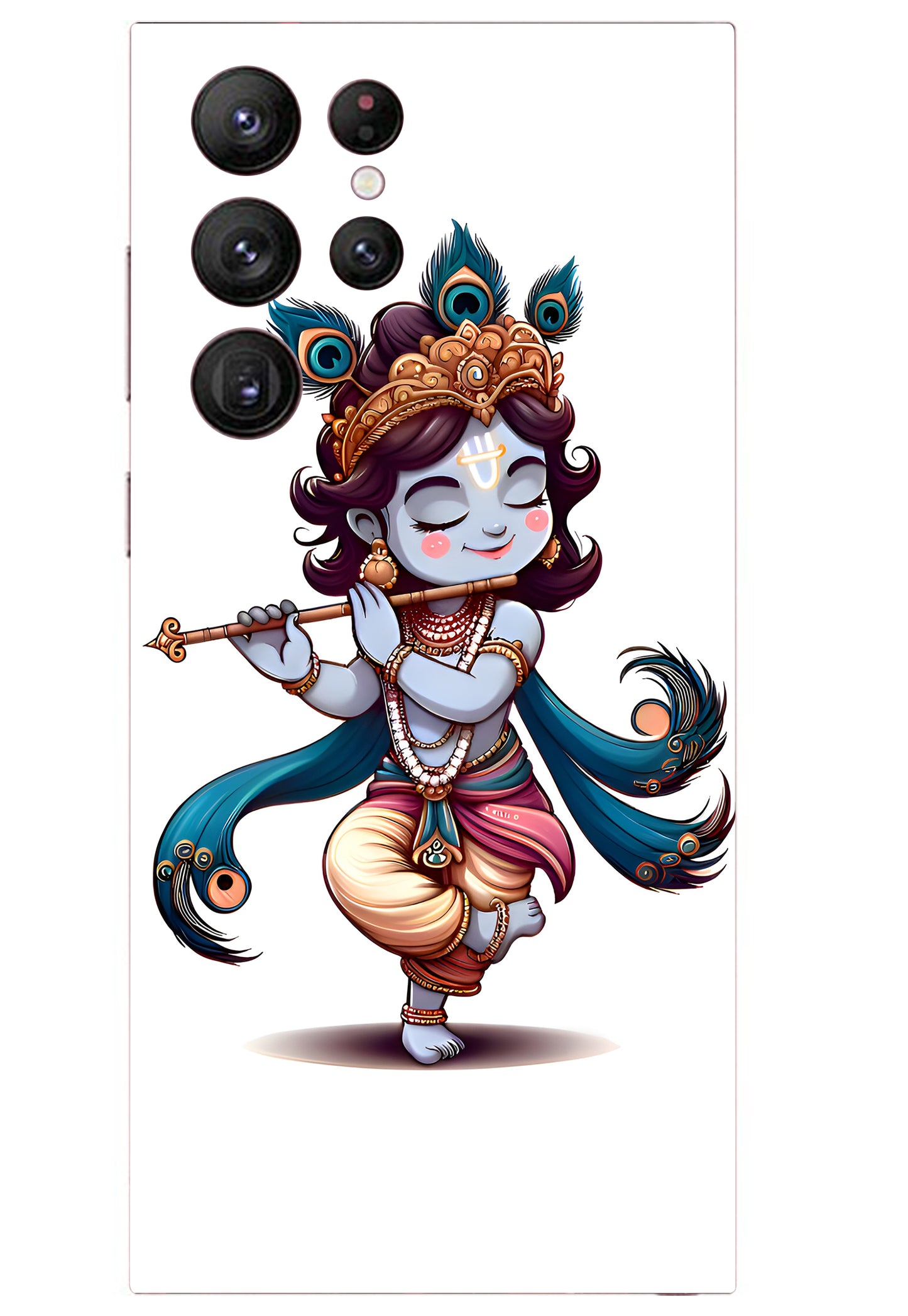 Krishna God Mobile Embossed 3M Premium Skin
