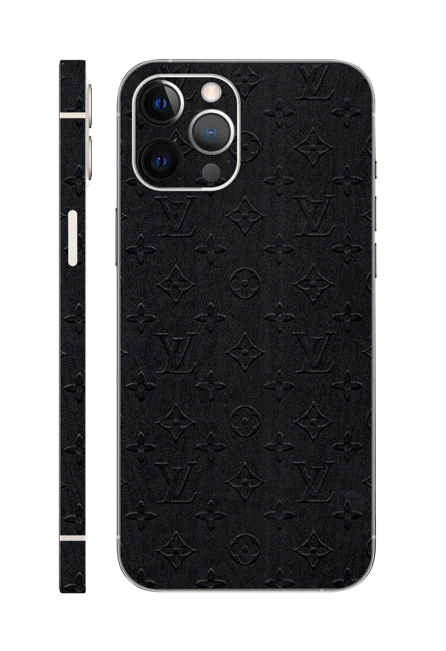 Black LV Design 3M Premium Material Mobile Skins