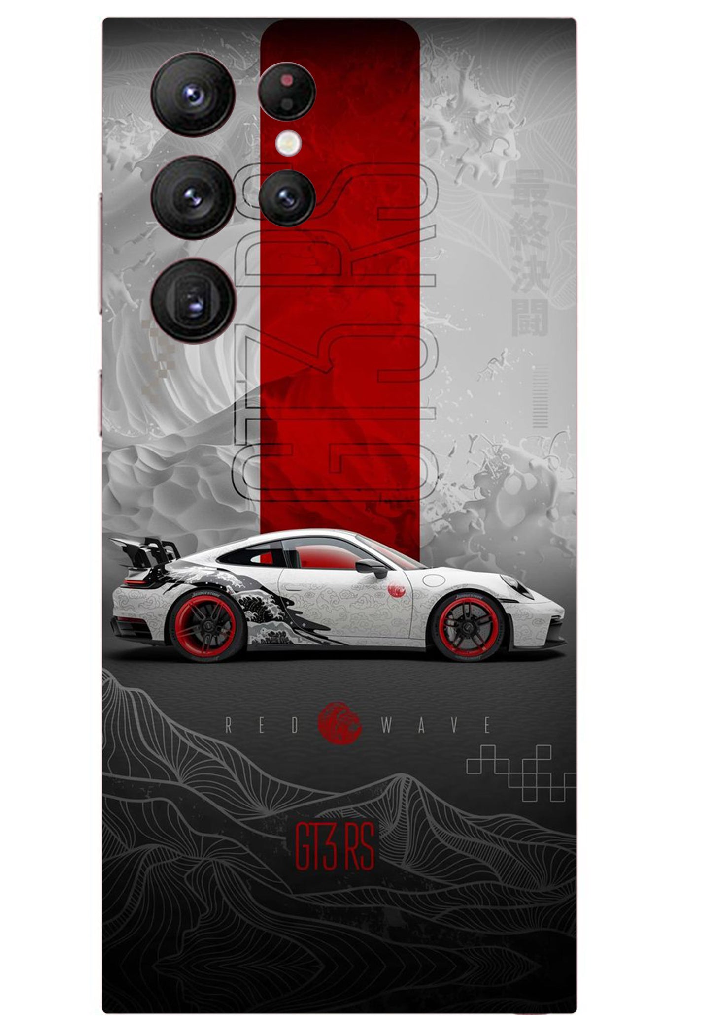 Porsche GT3 RS Car Mobile Skin 3M Material