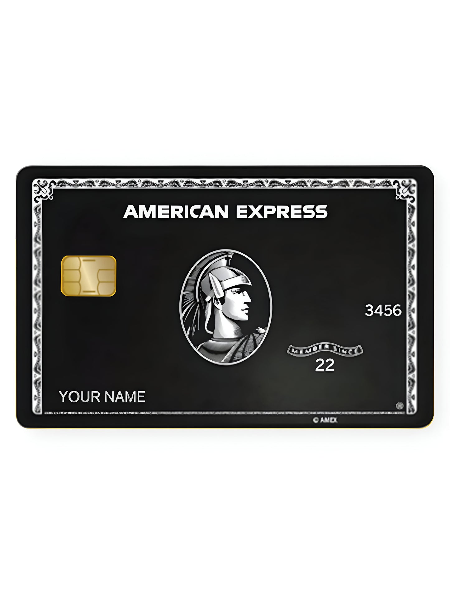 American Express Black Card Skin 3M Material