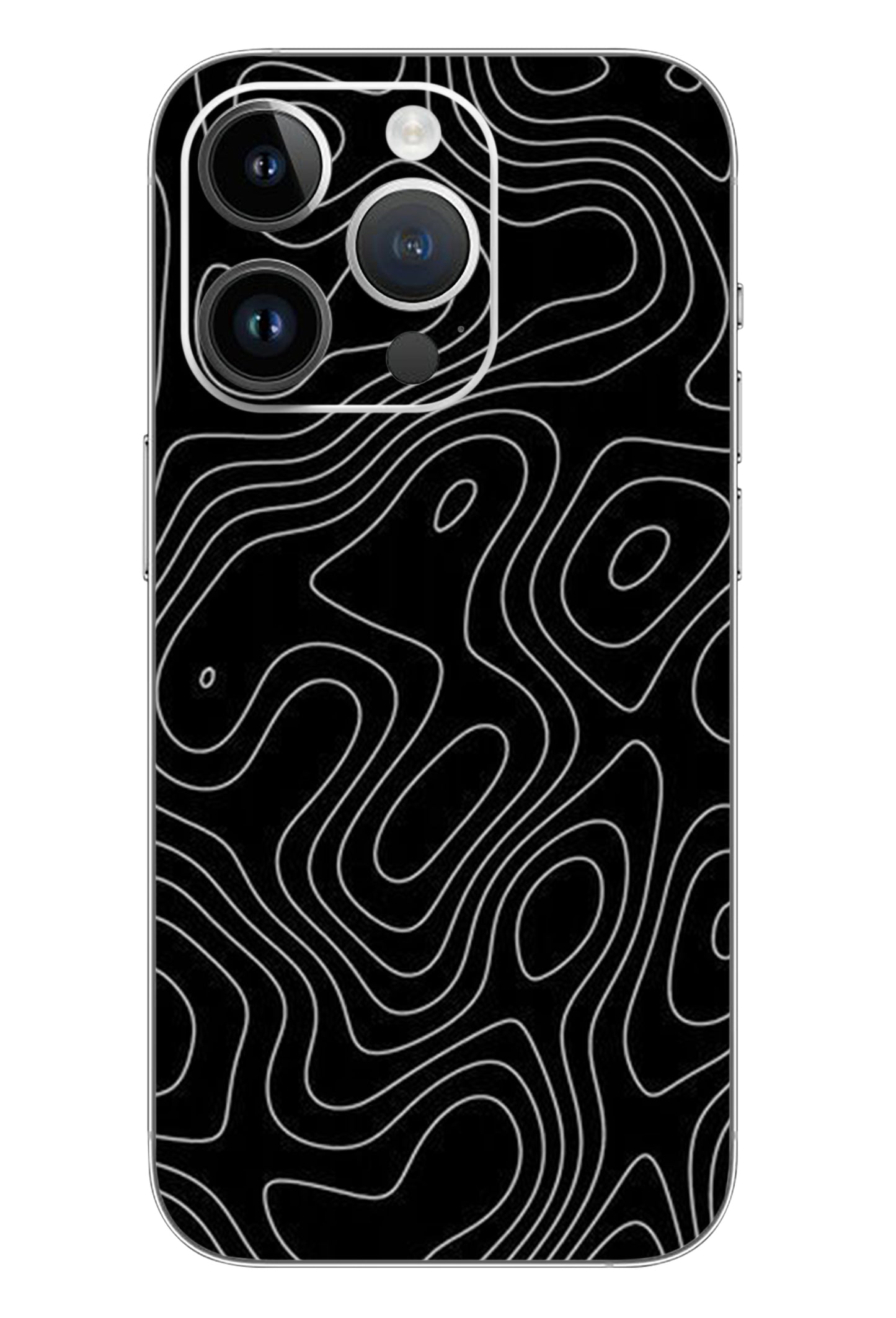 Black & White Topology Line Mobile 6D Skin
