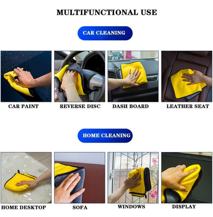 Microfiber Car Cleaning Cloth – EXTRA Soft 500 GSM (40x40 cm) (Pack of 5)