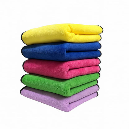 Microfiber Car Cleaning Cloth – EXTRA Soft 500 GSM (40x40 cm) (Pack of 5)