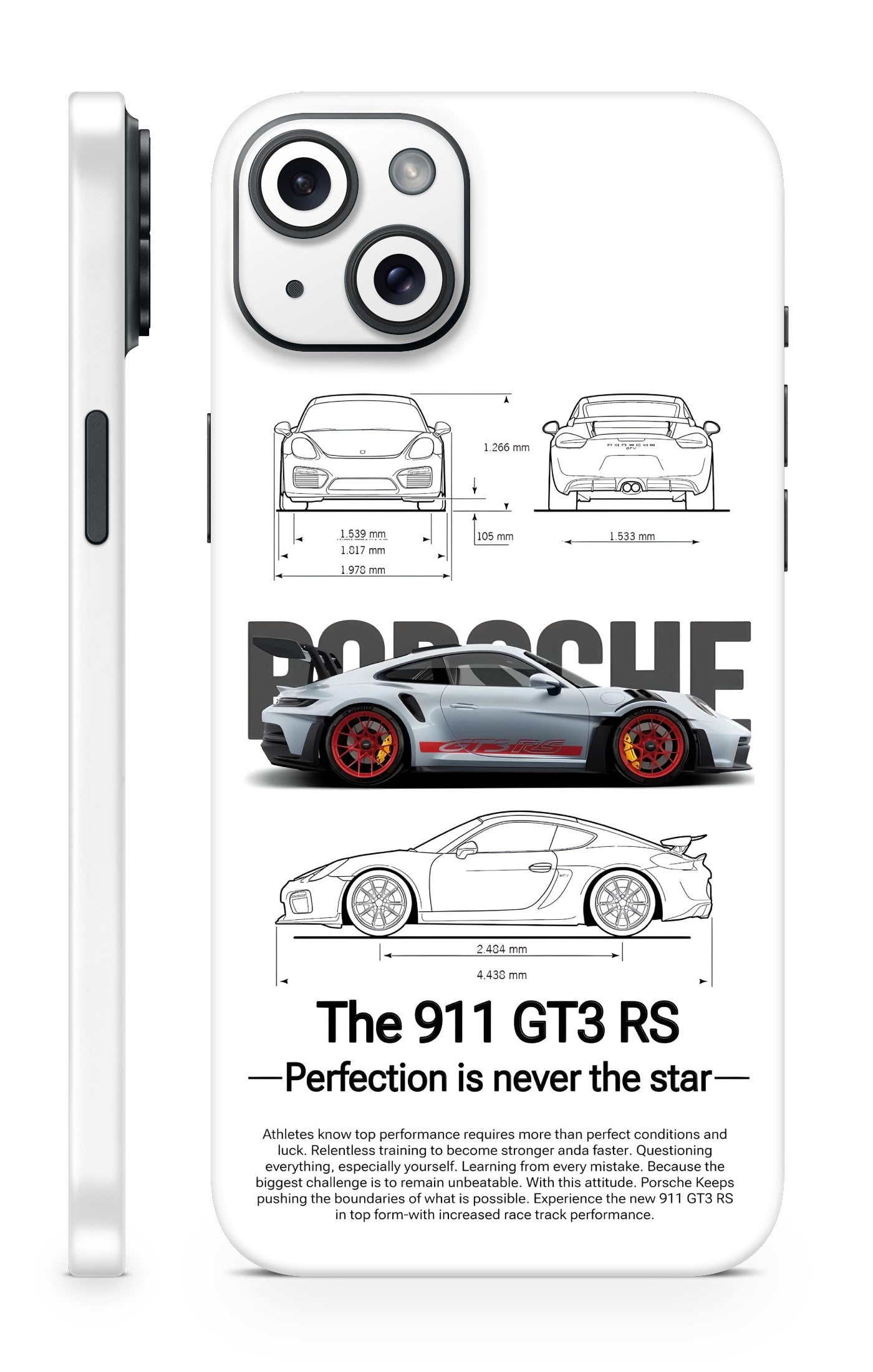 Porsche Car Design Mobile Skin 3M Material