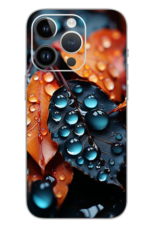 Water Drop Leaf Mobile 6D Skin