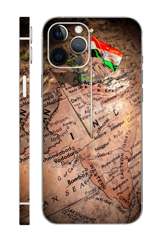 India Map Flag Mobile 6D Skin