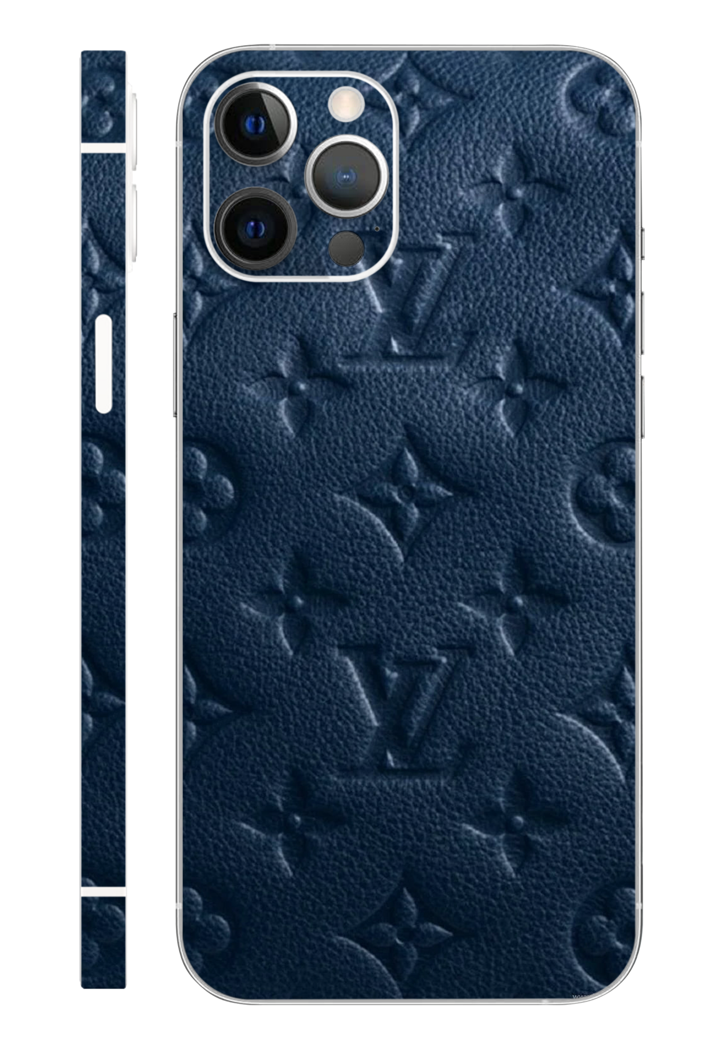 Blue LV Design Mobile 6D Skin 3M Material