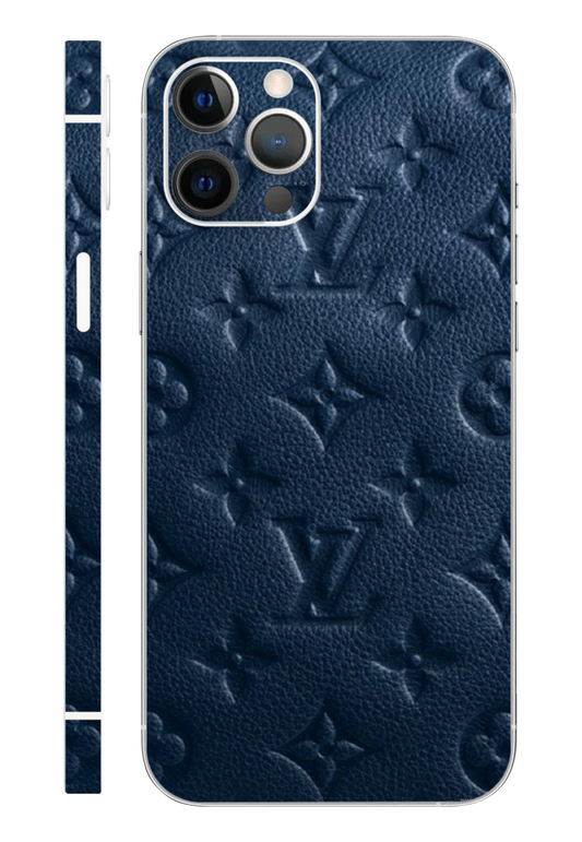 Blue LV Design Mobile 6D Skin 3M Material