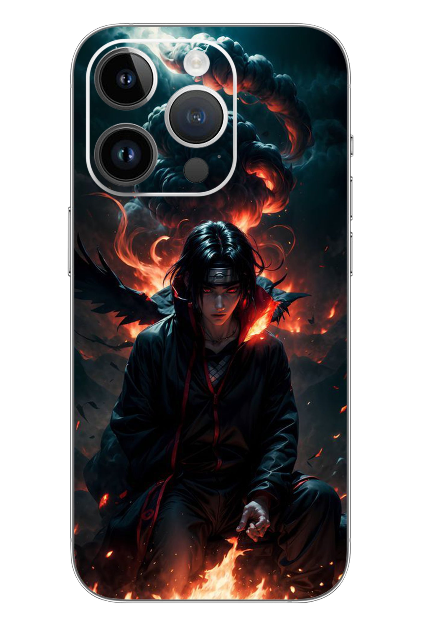 Itachi Fire Anime Character Mobile 6D Skin