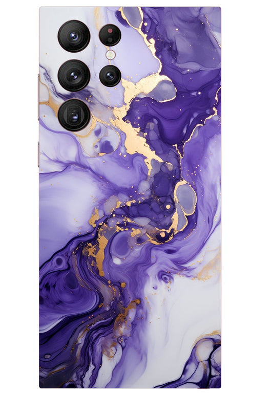 Purple Marble Mobile 6D Skin