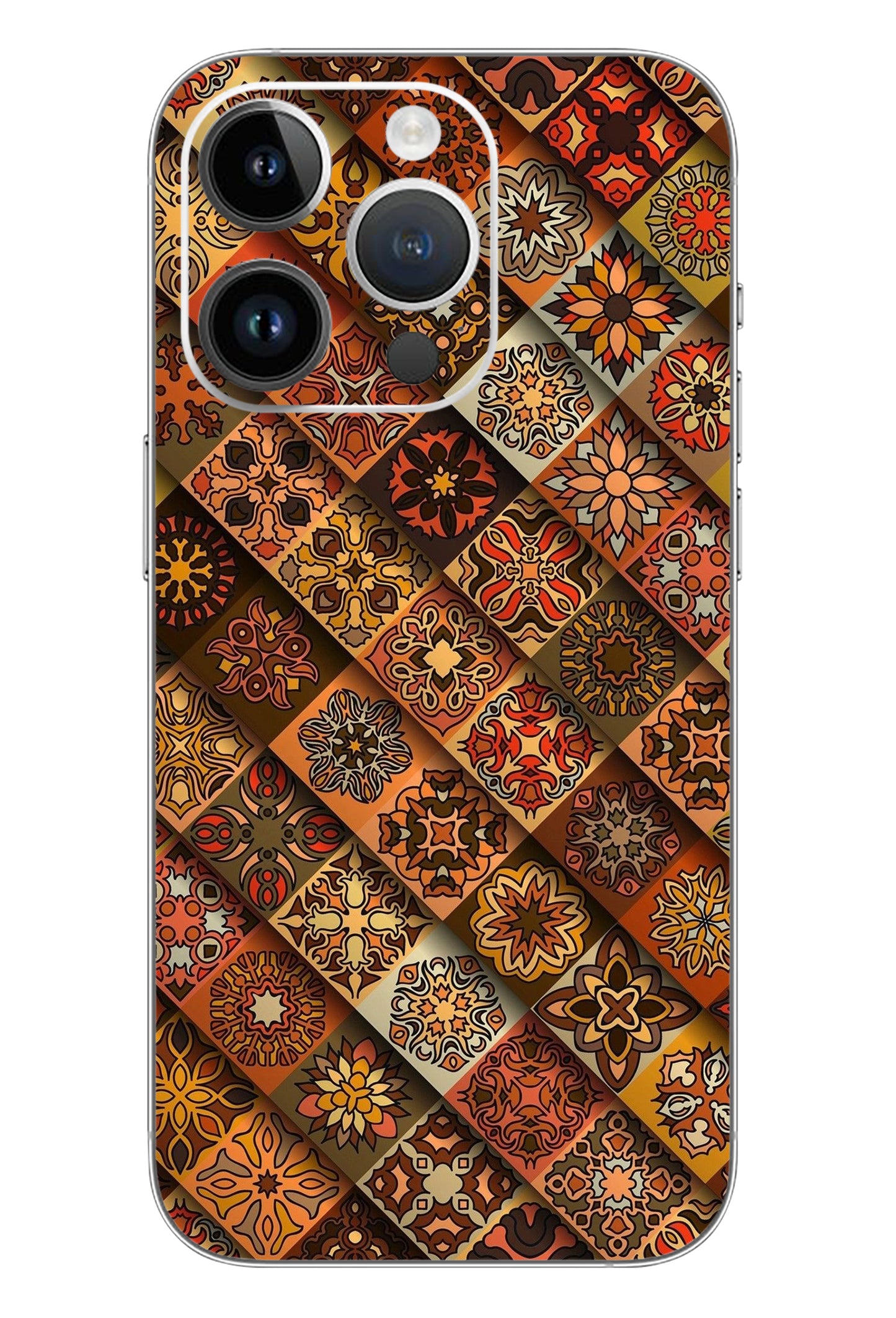 Flower Pattern Mobile 6D Skin