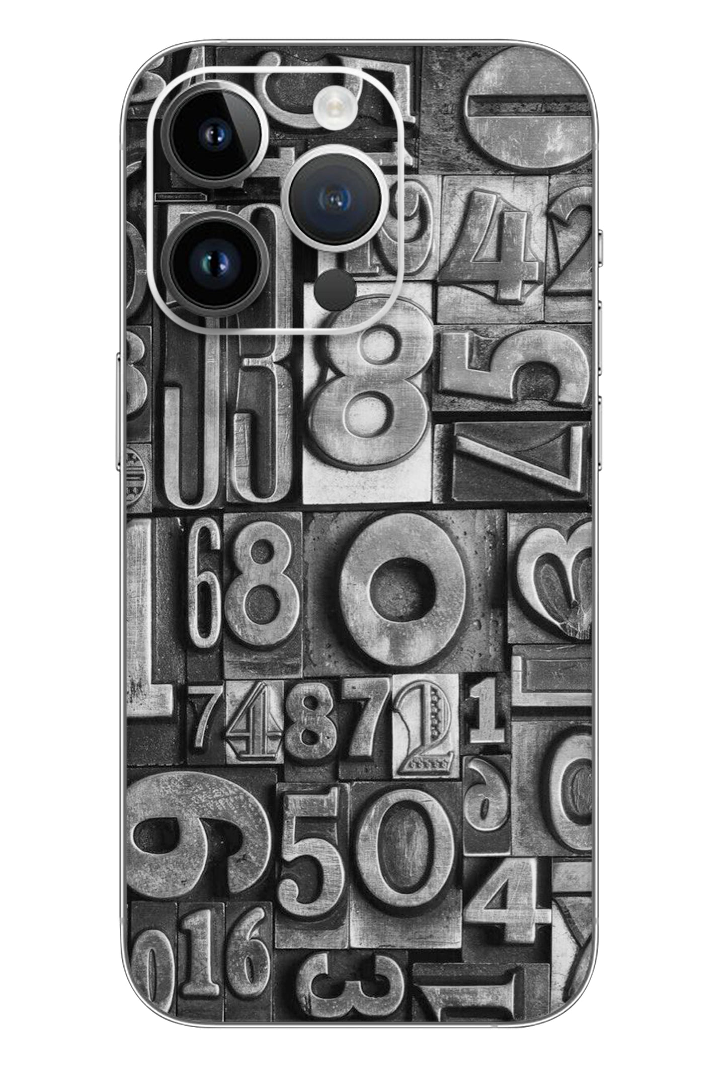 English Number Mobile 6D Skin