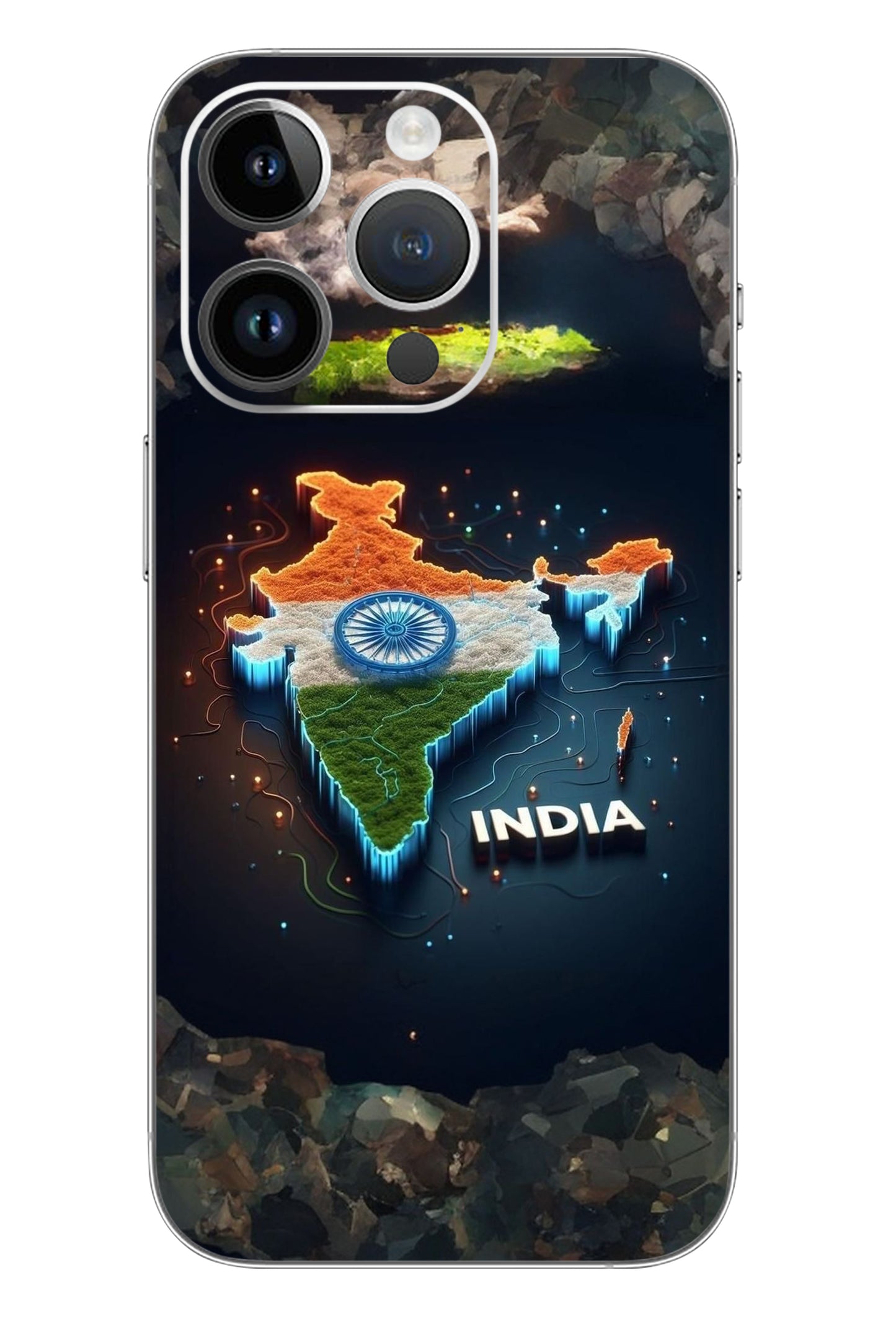 India Map Mobile 6D Skin