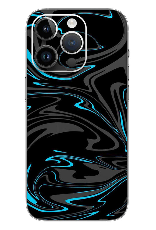 Abstract Blue Mobile 6D Skin