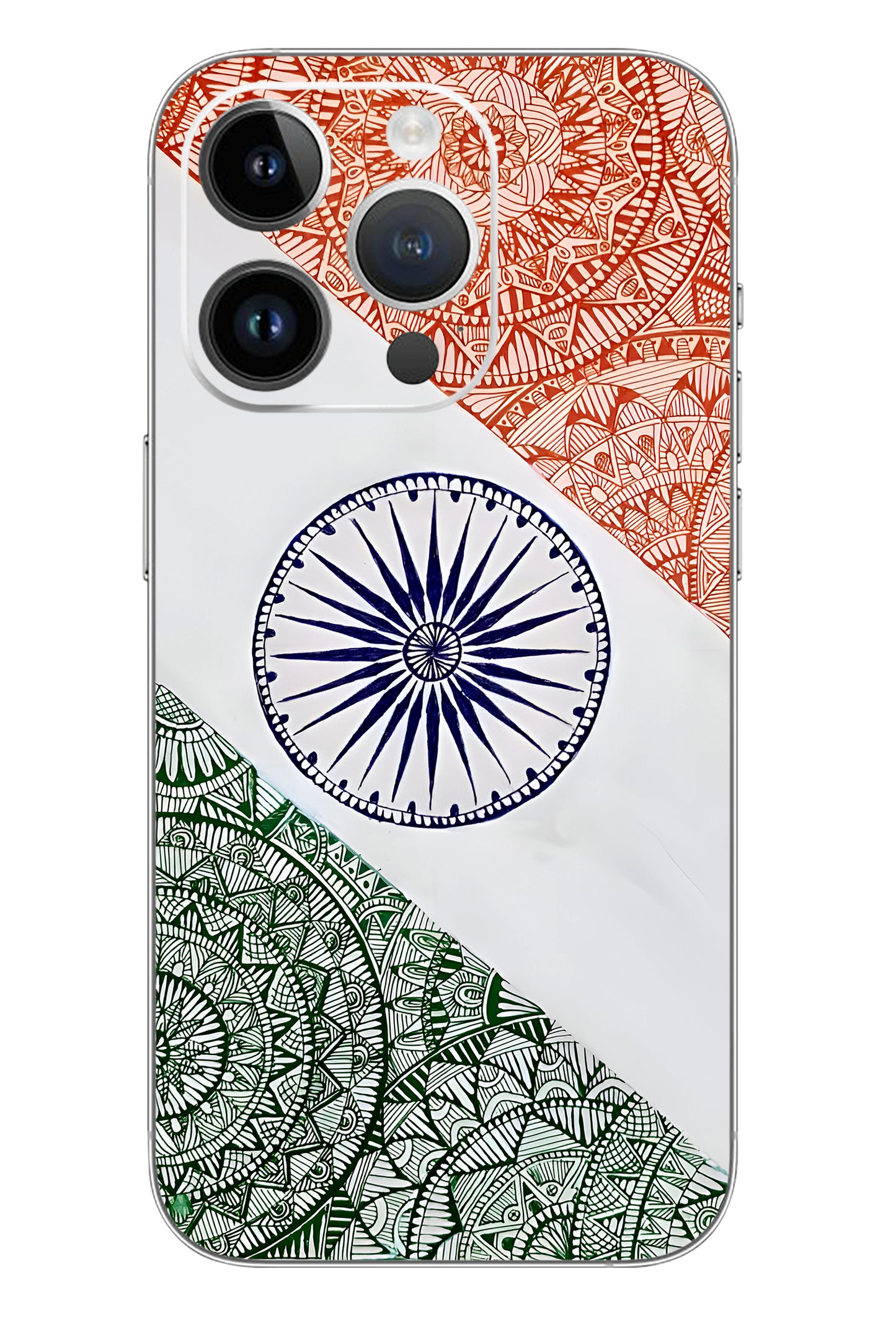 India Flag Mobile 6D Skin