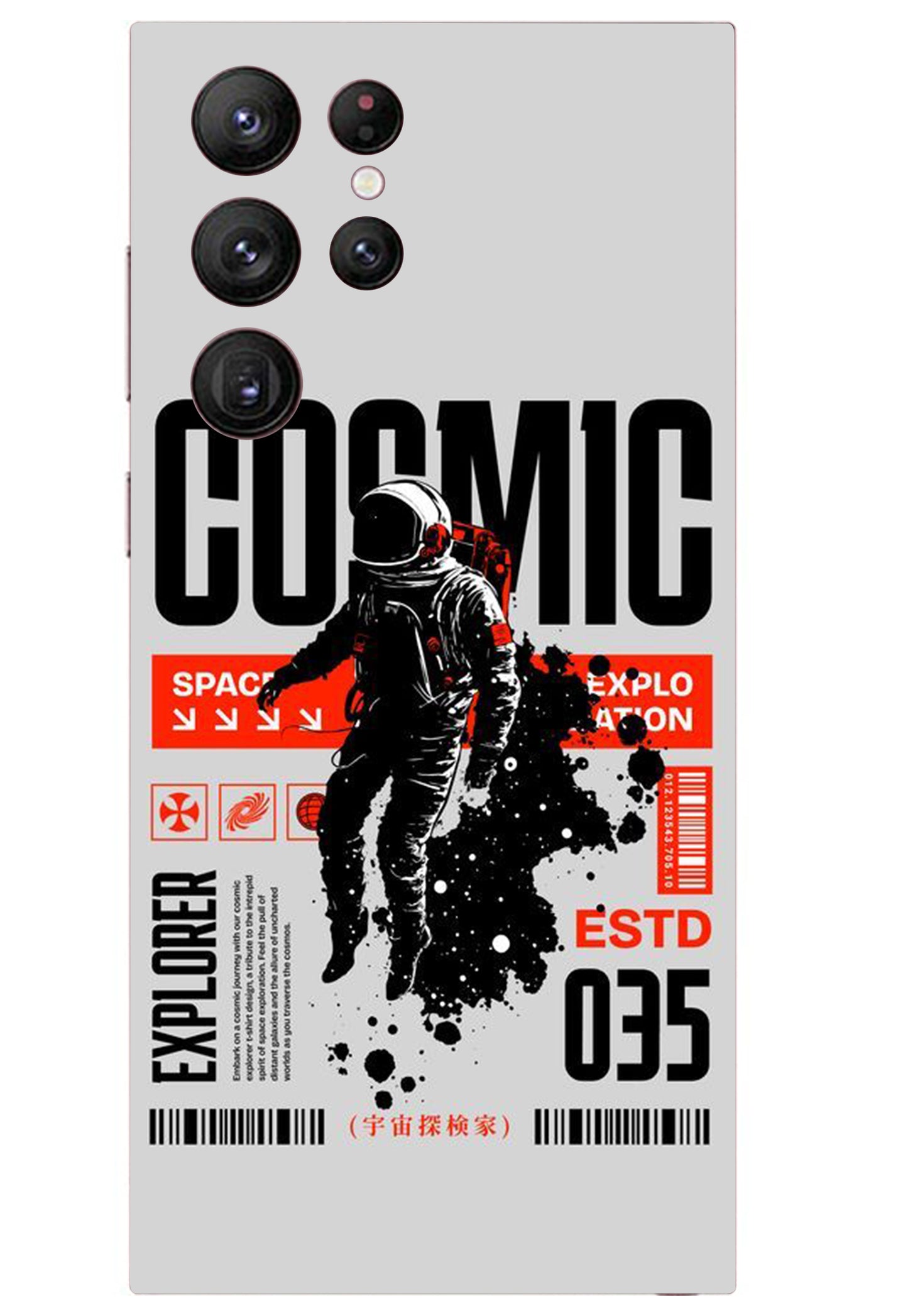 Cosmic Astronaut Mobile Transparent Skin