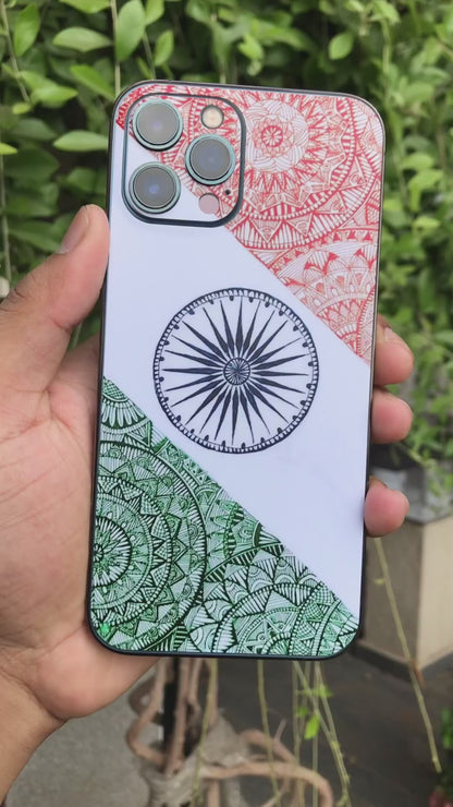 India Flag Mobile 6D Skin