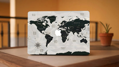 World Map Laptop Skin