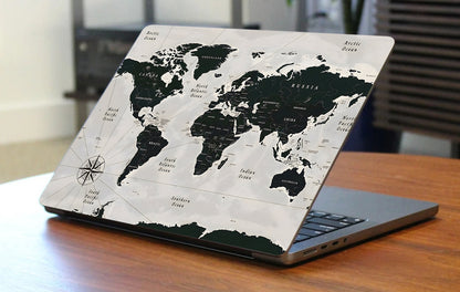 World Map Laptop Skin