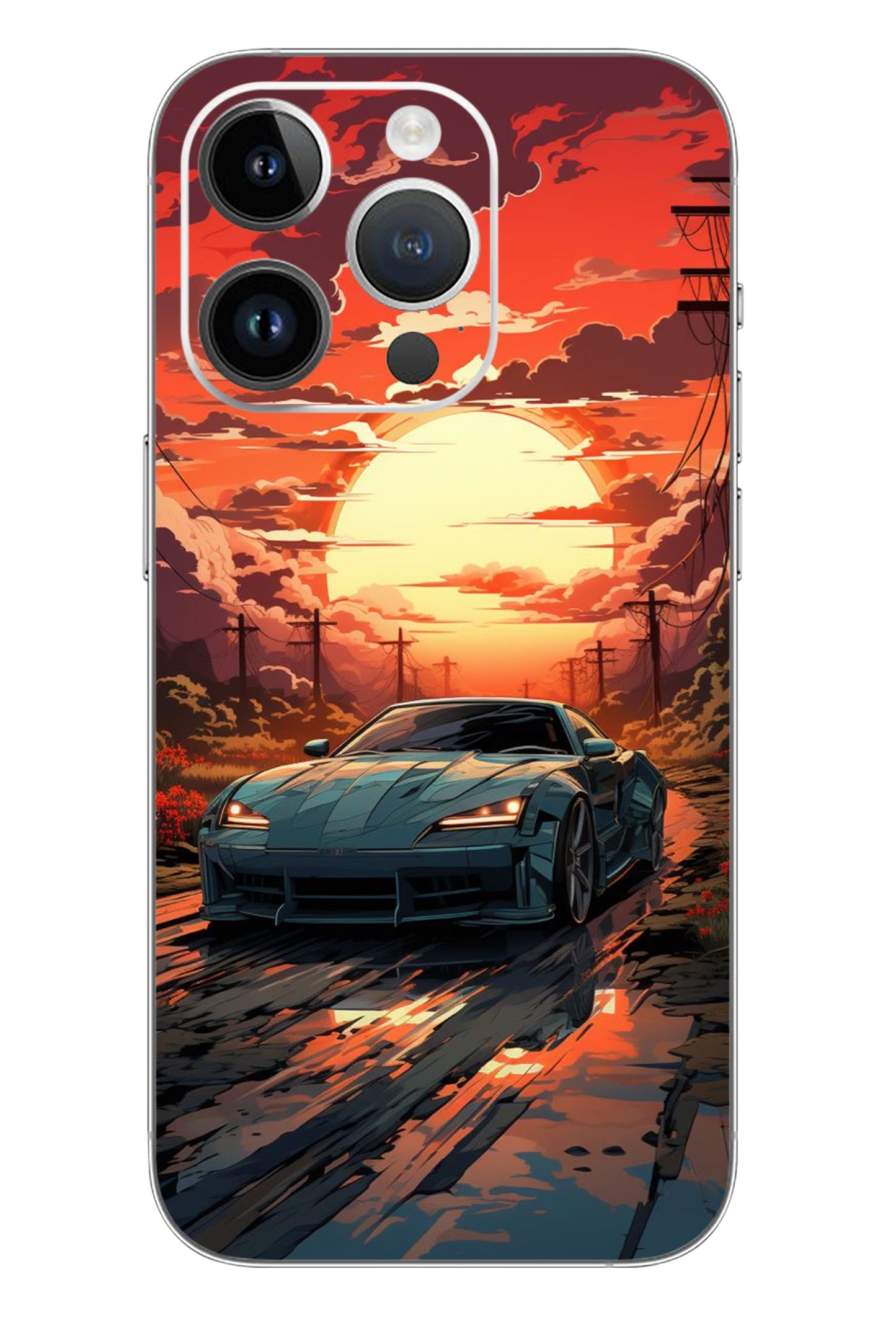 Car Sunset Mobile 6D Skin