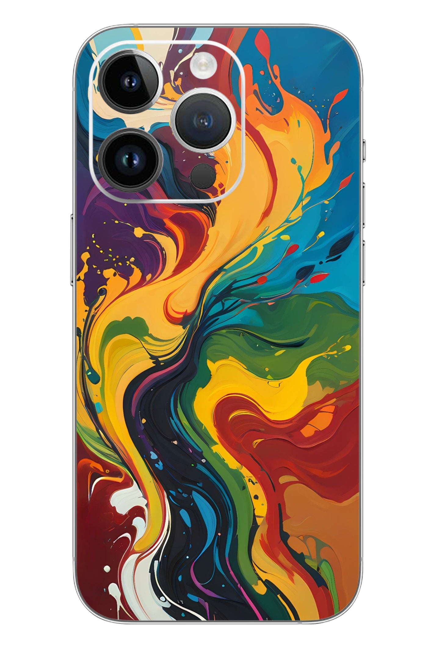 Water Color Wave Mobile 6D Skin