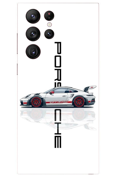 Porsche Car Vertical Mobile Skin 3M Material