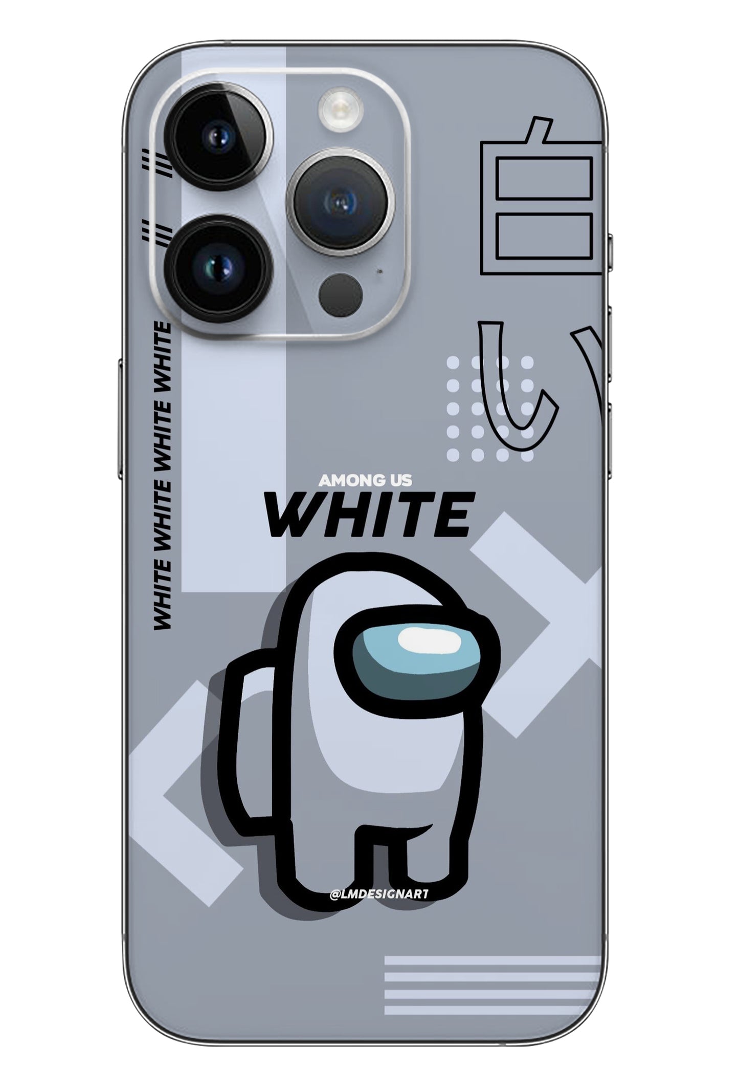 Among Us White Mobile 6D Skin