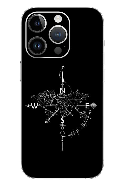 Compass World Map Mobile 6D Skin